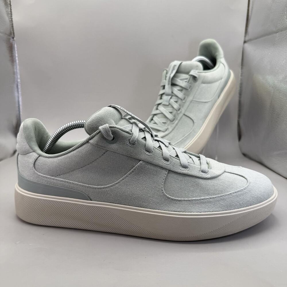 Lululemon Canvas Cityverse Sneaker Shoes Womens 11.5/Mens 10 Jade Grey/White